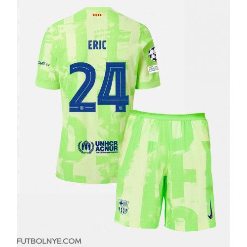 Camiseta Barcelona Eric Garcia #24 Tercera Equipación para niños 2024-25 manga corta (+ pantalones cortos)